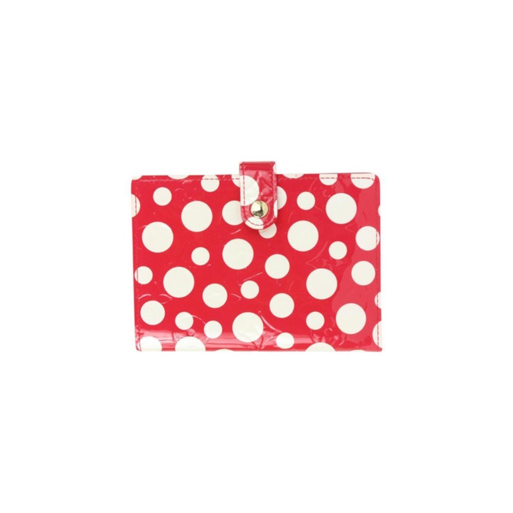 Louis Vuitton Red Kusama Vernis Infinity Dot Pumpk